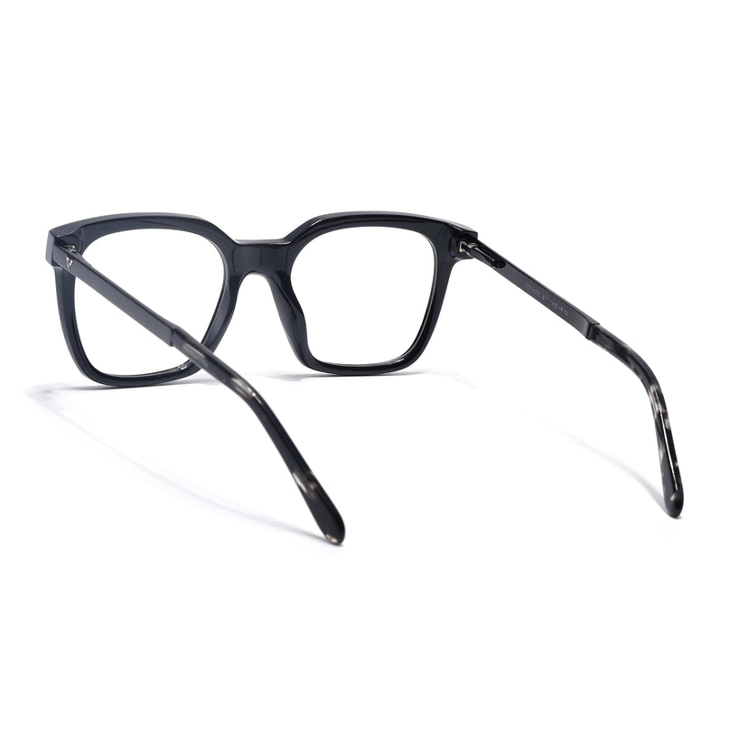 Voyage Apex Shine Black Square Eyeglasses for Men & Women - MG5379-C2