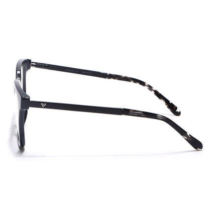 Voyage Apex Shine Black Square Eyeglasses for Men & Women - MG5379-C2