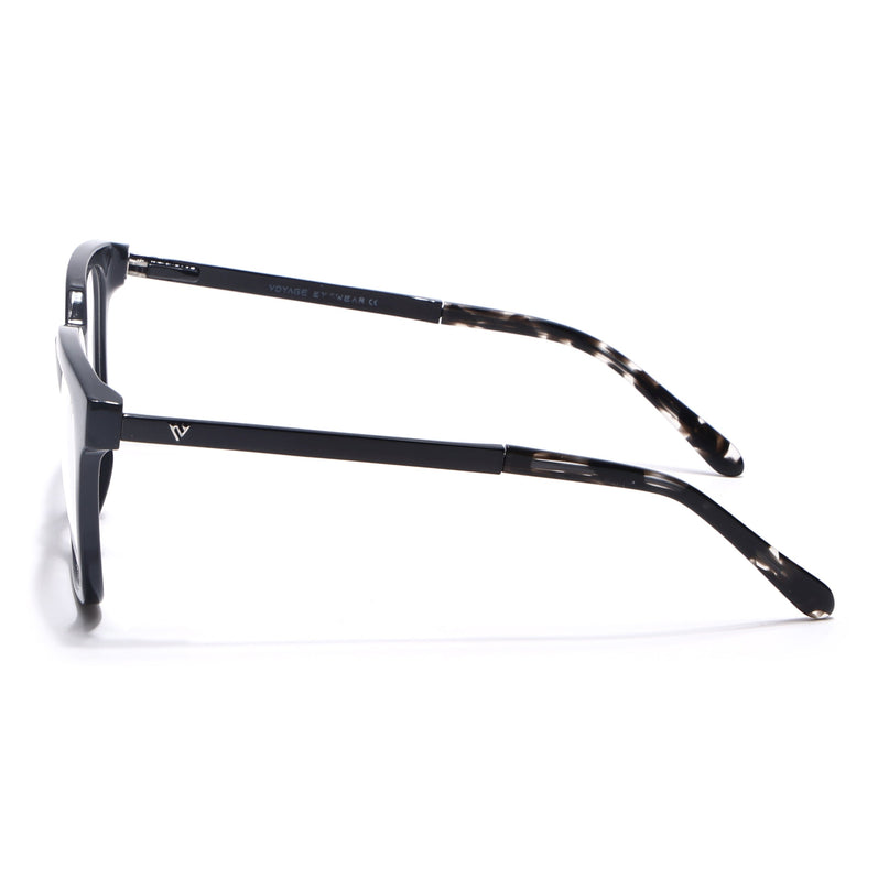 Voyage Apex Shine Black Square Eyeglasses for Men & Women - MG5379-C2