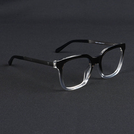 Voyage Apex Black & Transparent Square Eyeglasses for Men & Women - MG5380-C3