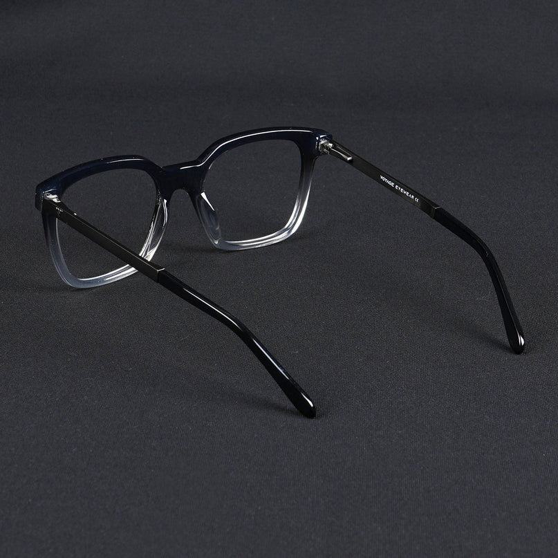 Voyage Apex Black & Transparent Square Eyeglasses for Men & Women - MG5380-C3