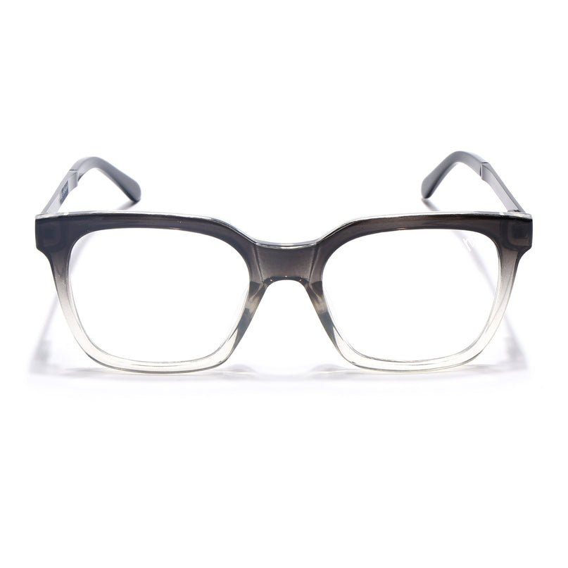Voyage Apex Black & Transparent Square Eyeglasses for Men & Women - MG5380-C3