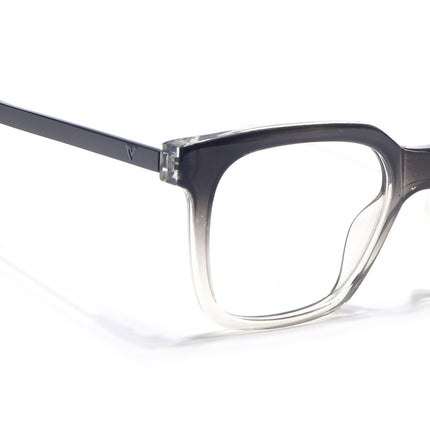 Voyage Apex Black & Transparent Square Eyeglasses for Men & Women - MG5380-C3