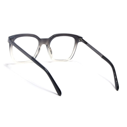 Voyage Apex Black & Transparent Square Eyeglasses for Men & Women - MG5380-C3