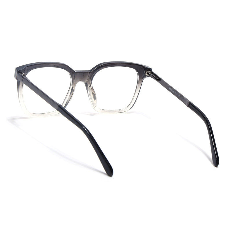 Voyage Apex Black & Transparent Square Eyeglasses for Men & Women - MG5380-C3