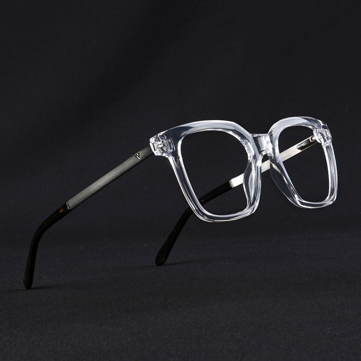 Voyage Apex Transparent Square Eyeglasses for Men & Women - MG5381-C4