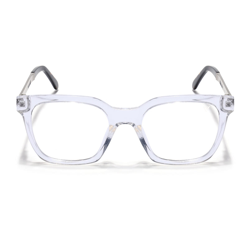 Voyage Apex Transparent Square Eyeglasses for Men & Women - MG5381-C4
