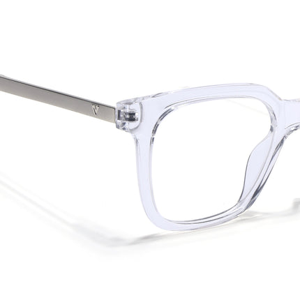 Voyage Apex Transparent Square Eyeglasses for Men & Women - MG5381-C4