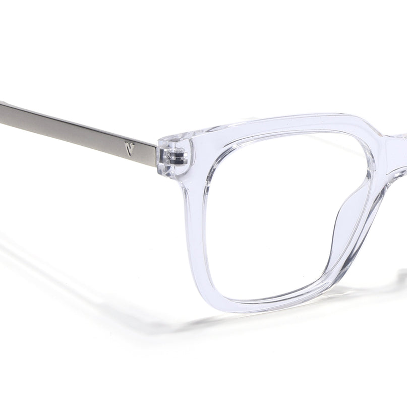 Voyage Apex Transparent Square Eyeglasses for Men & Women - MG5381-C4