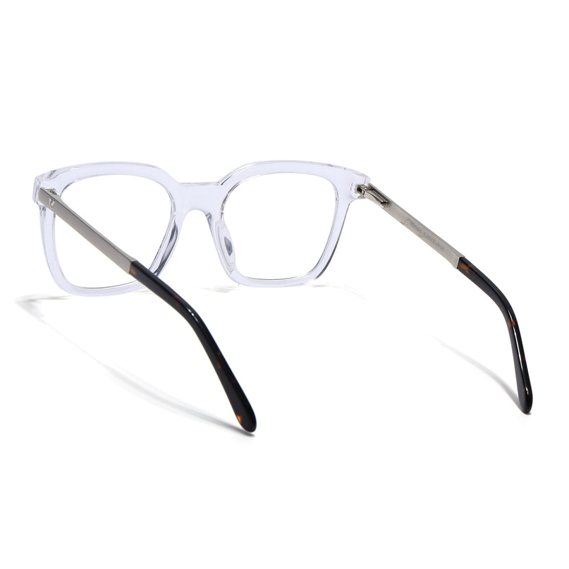 Voyage Apex Transparent Square Eyeglasses for Men & Women - MG5381-C4