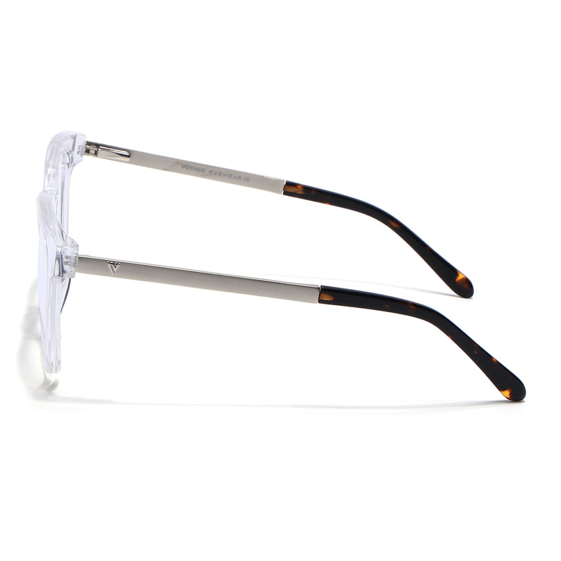 Voyage Apex Transparent Square Eyeglasses for Men & Women - MG5381-C4