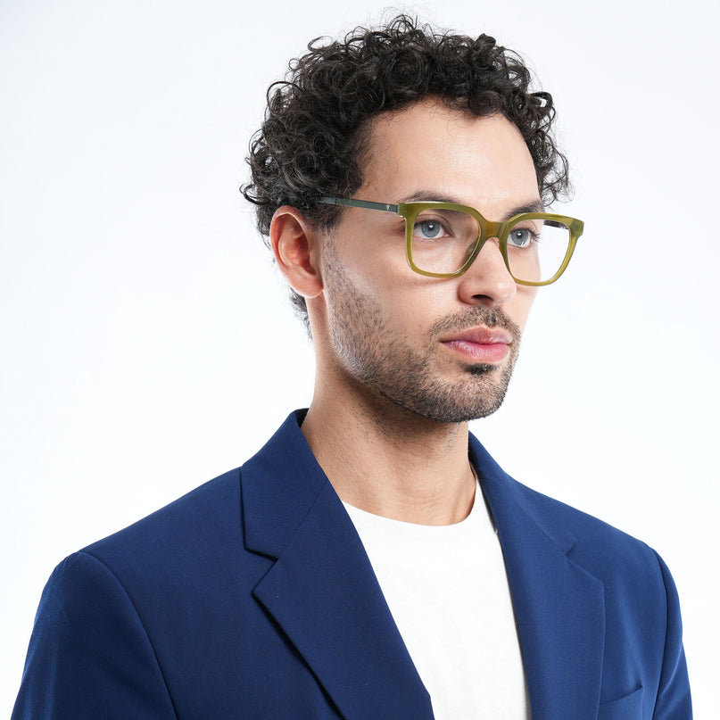 Voyage Apex Green Square Eyeglasses for Men & Women - MG5383-C6