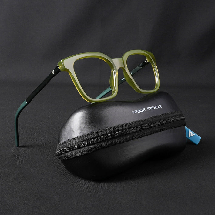 Voyage Apex Green Square Eyeglasses for Men & Women - MG5383-C6