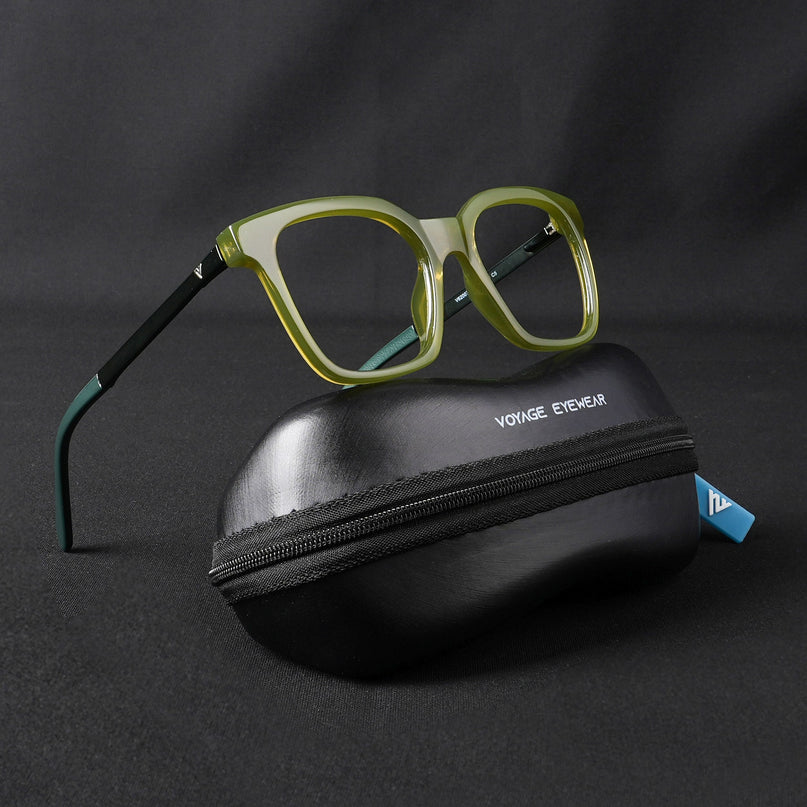 Voyage Apex Green Square Eyeglasses for Men & Women - MG5383-C6