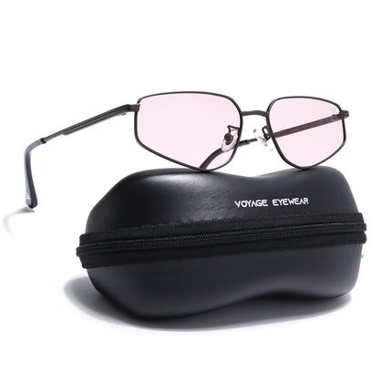 Rectangle Polarized Sunglasses for Men & Women (Brown Lens | Brown Frame - PMG7646)