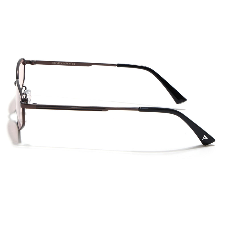 Rectangle Polarized Sunglasses for Men & Women (Brown Lens | Brown Frame - PMG7646)
