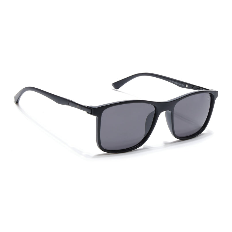 Wayfarer Polarized Sunglasses (Black Lens | Matt Black Frame - PMG5041)