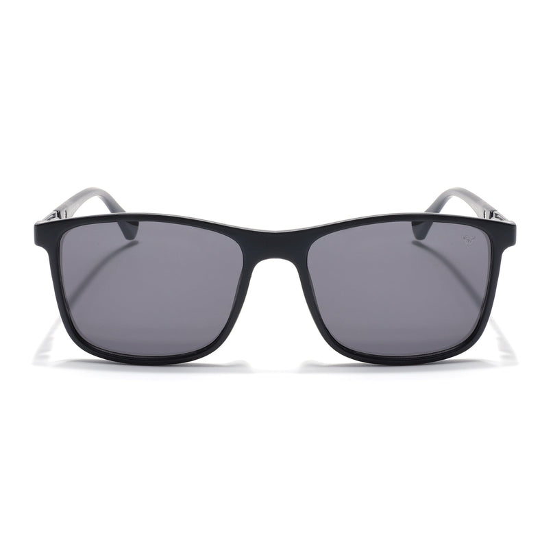 Wayfarer Polarized Sunglasses (Black Lens | Matt Black Frame - PMG5041)