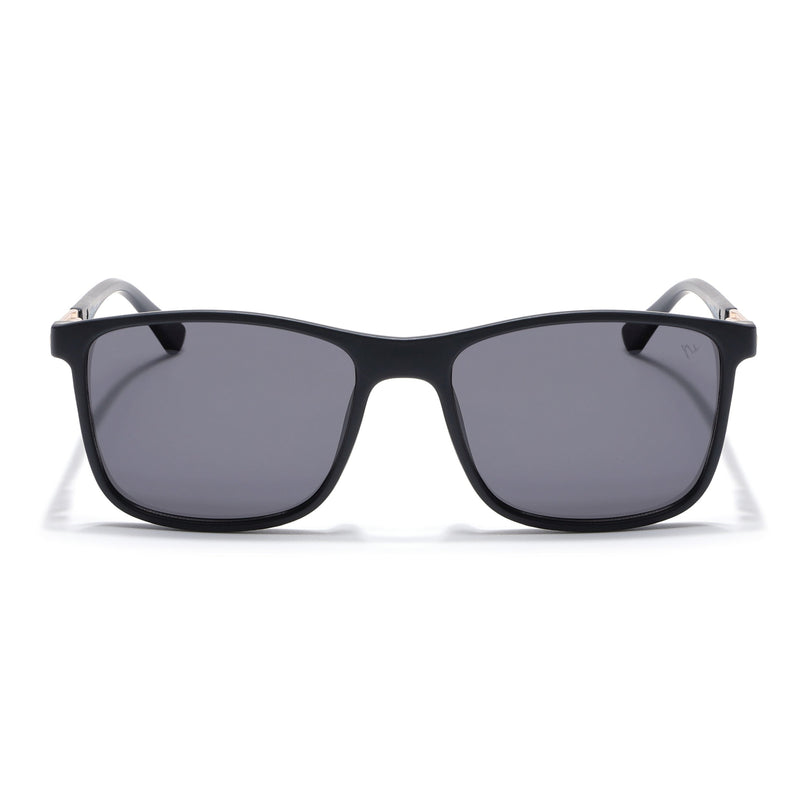 Wayfarer Polarized Sunglasses (Black Lens | Matt Black Frame - PMG5042)