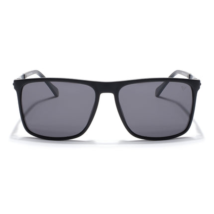 Wayfarer Polarized Sunglasses (Black Lens | Matt Black Frame - PMG5045)