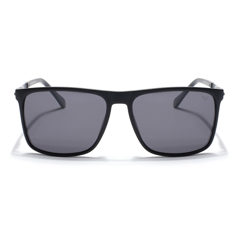 Wayfarer Polarized Sunglasses (Black Lens | Matt Black Frame - PMG5045)