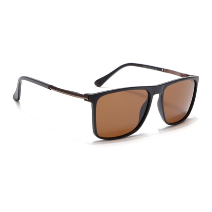 Wayfarer Polarized Sunglasses (Brown Lens | Brown Frame - PMG5047)