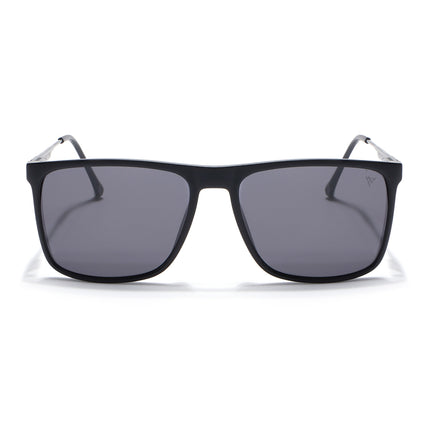 Wayfarer Polarized Sunglasses (Black Lens | Matt Black Frame - PMG5049)