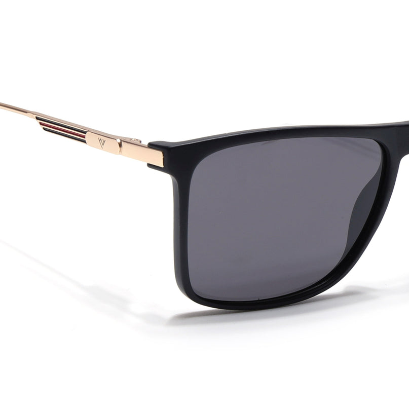 Wayfarer Polarized Sunglasses (Black Lens | Matt Black Frame - PMG5050)