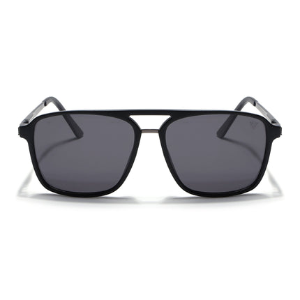 Nexus | Wayfarer Polarized Sunglasses (Black Lens | Matt Black Frame - PMG5053)