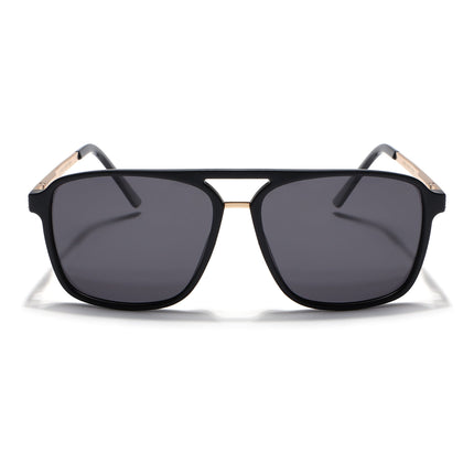 Nexus | Wayfarer Polarized Sunglasses (Black Lens | Matt Black Frame - PMG5054)