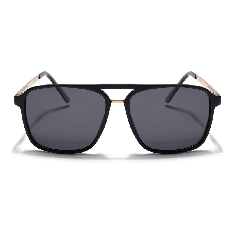 Nexus | Wayfarer Polarized Sunglasses (Black Lens | Matt Black Frame - PMG5054)