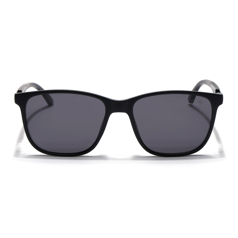 Wayfarer Polarized Sunglasses (Black Lens | Matt Black Frame - PMG5057)