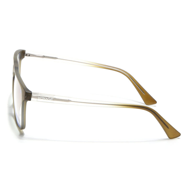 Voyage Olive Green Wayfarer Eyeglasses for Men & Women - MG5482-C1