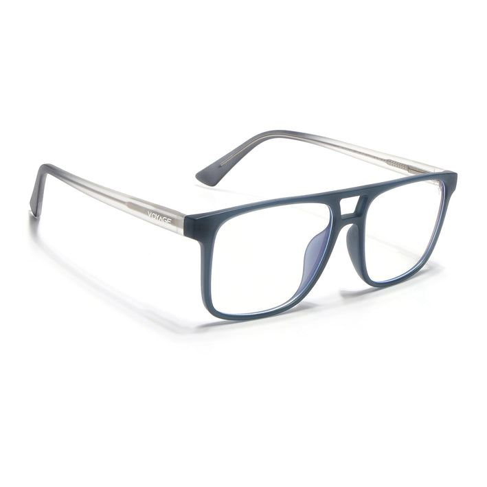 Voyage Dark Grey Wayfarer Eyeglasses for Men & Women - MG5484-C3