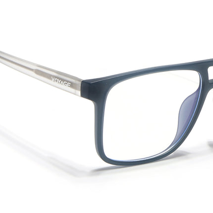 Voyage Dark Grey Wayfarer Eyeglasses for Men & Women - MG5484-C3