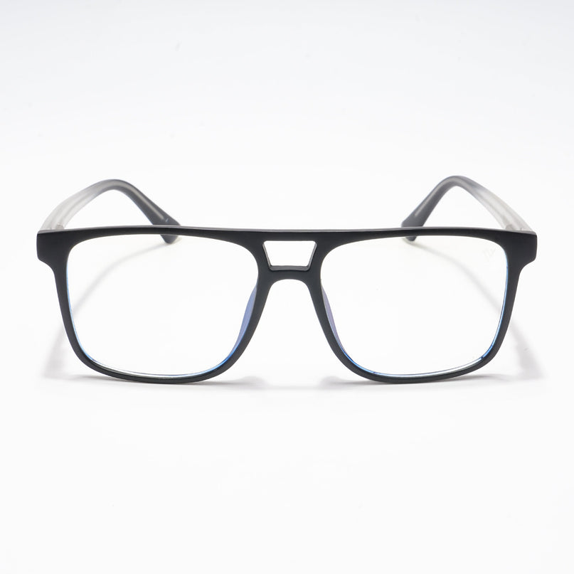 Voyage Black Wayfarer Eyeglasses for Men & Women - MG5485-C4