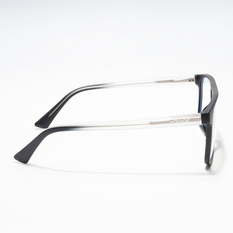 Voyage Black Wayfarer Eyeglasses for Men & Women - MG5485-C4