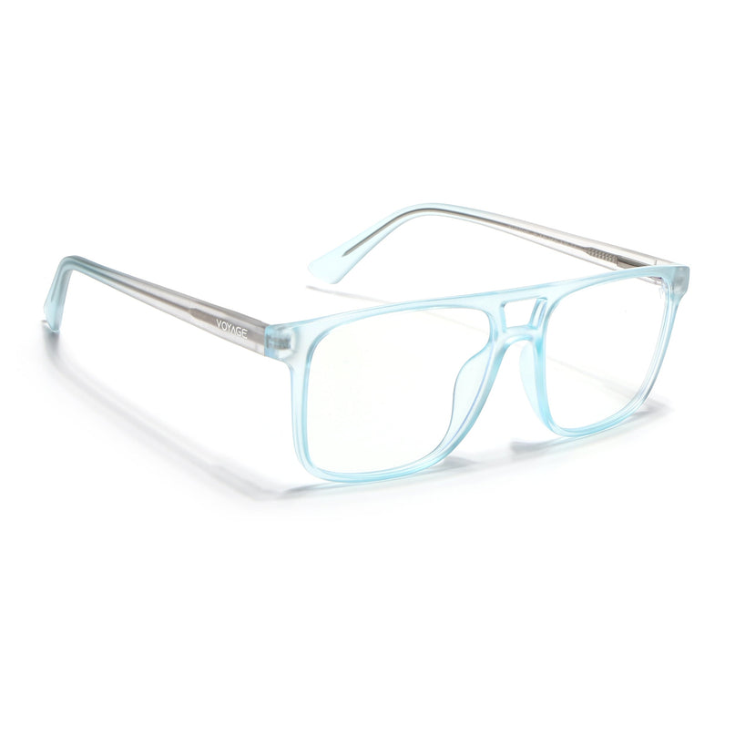 Voyage Light Blue Wayfarer Eyeglasses for Men & Women - MG5486-C5