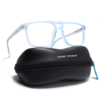 Voyage Light Blue Wayfarer Eyeglasses for Men & Women - MG5486-C5