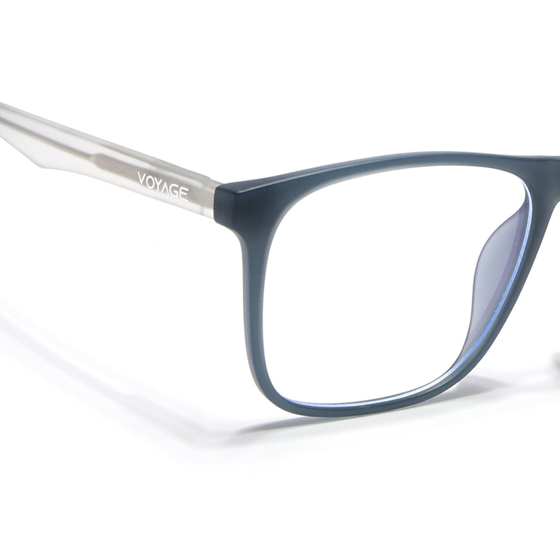 Voyage Dark Grey Square Eyeglasses for Men & Women - MG5487-C1