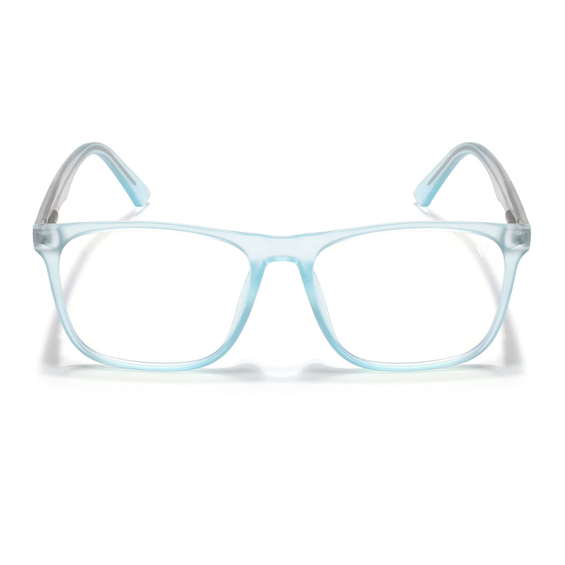 Voyage Light Blue Square Eyeglasses for Men & Women - MG5488-C2