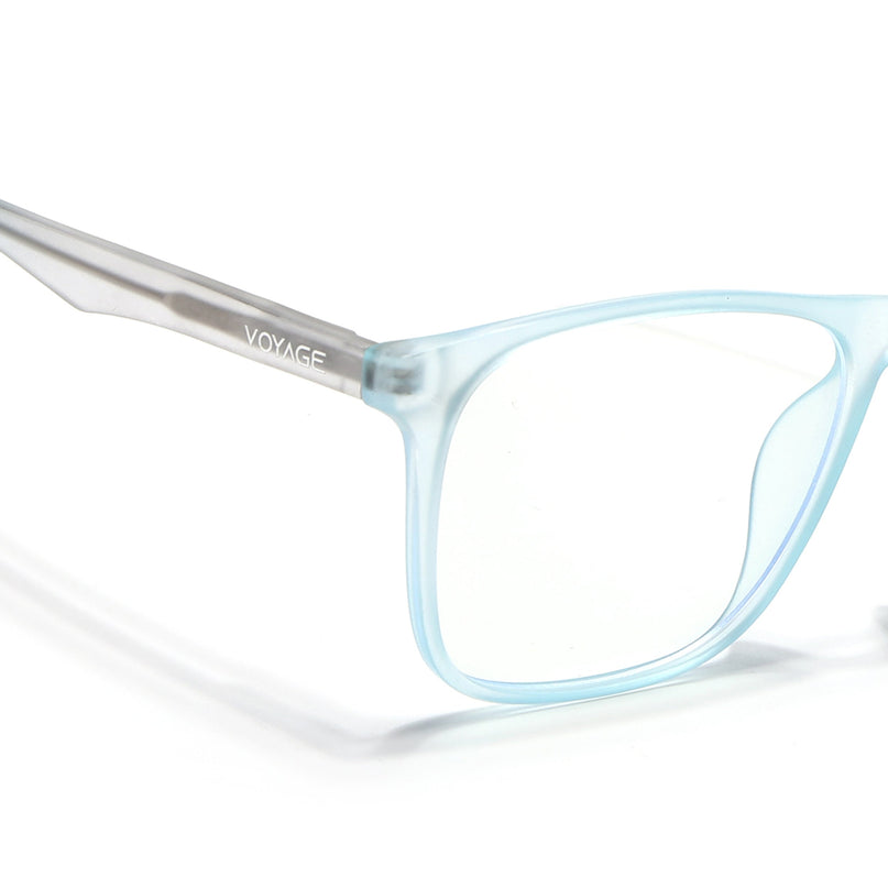 Voyage Light Blue Square Eyeglasses for Men & Women - MG5488-C2