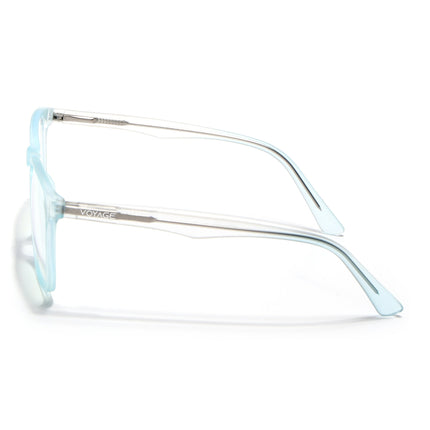 Voyage Light Blue Square Eyeglasses for Men & Women - MG5488-C2