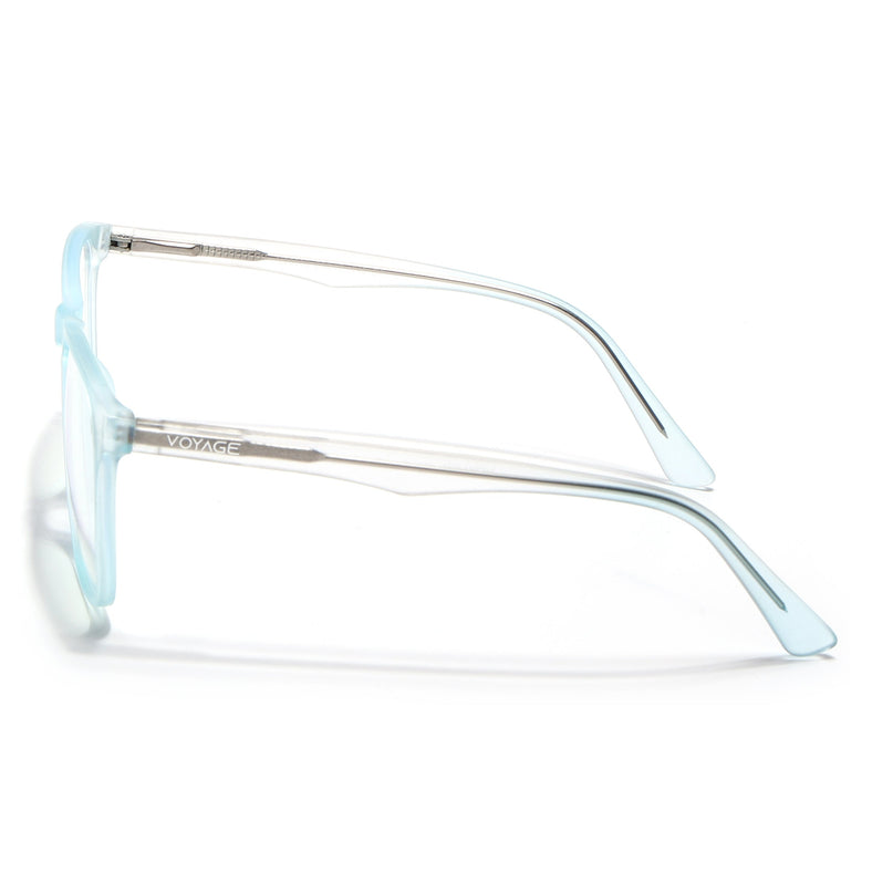 Voyage Light Blue Square Eyeglasses for Men & Women - MG5488-C2