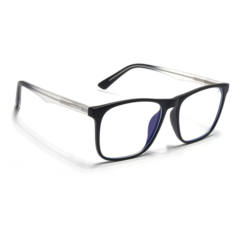 Voyage Black Square Eyeglasses for Men & Women - MG5489-C3