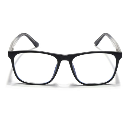 Voyage Black Square Eyeglasses for Men & Women - MG5489-C3