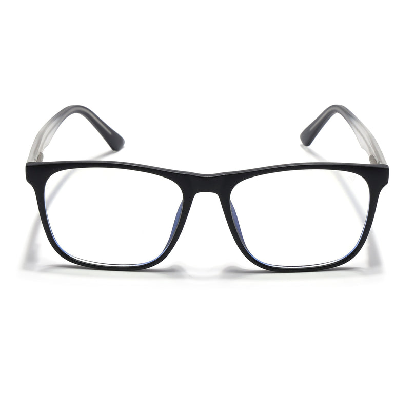 Voyage Black Square Eyeglasses for Men & Women - MG5489-C3