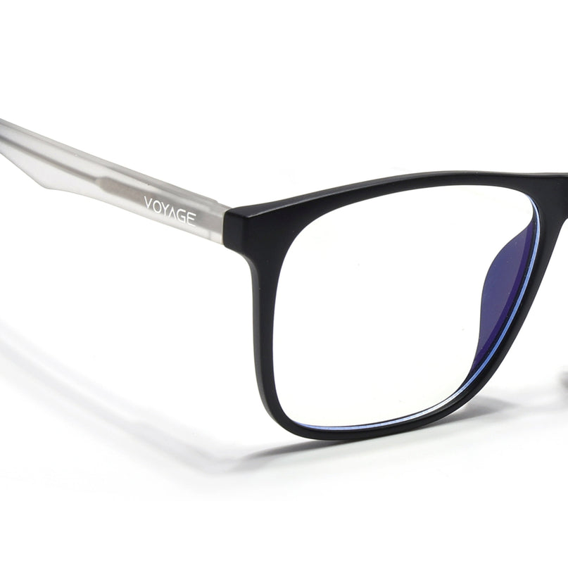 Voyage Black Square Eyeglasses for Men & Women - MG5489-C3