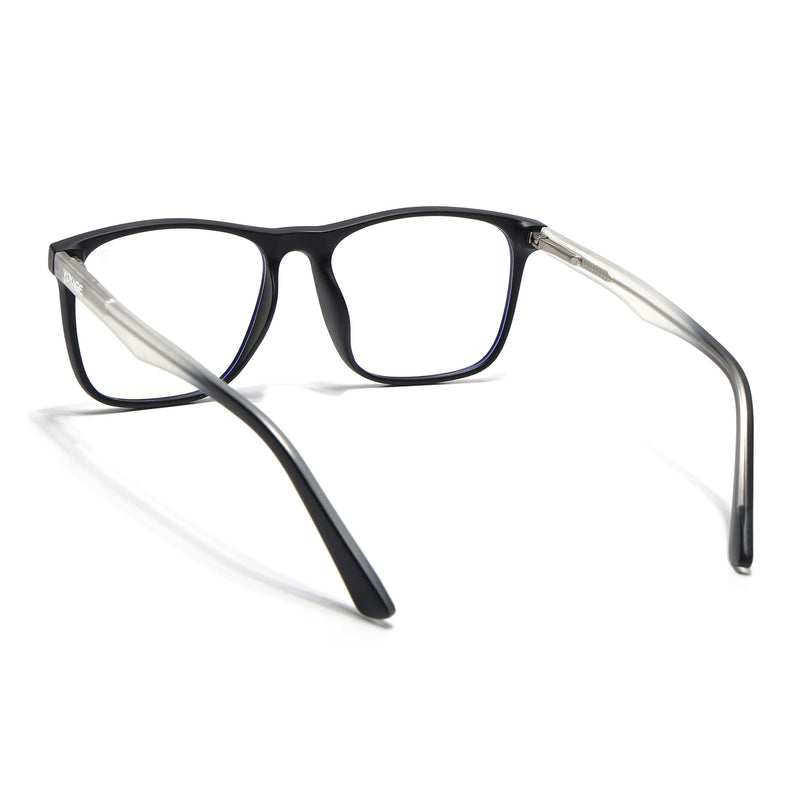 Voyage Black Square Eyeglasses for Men & Women - MG5489-C3