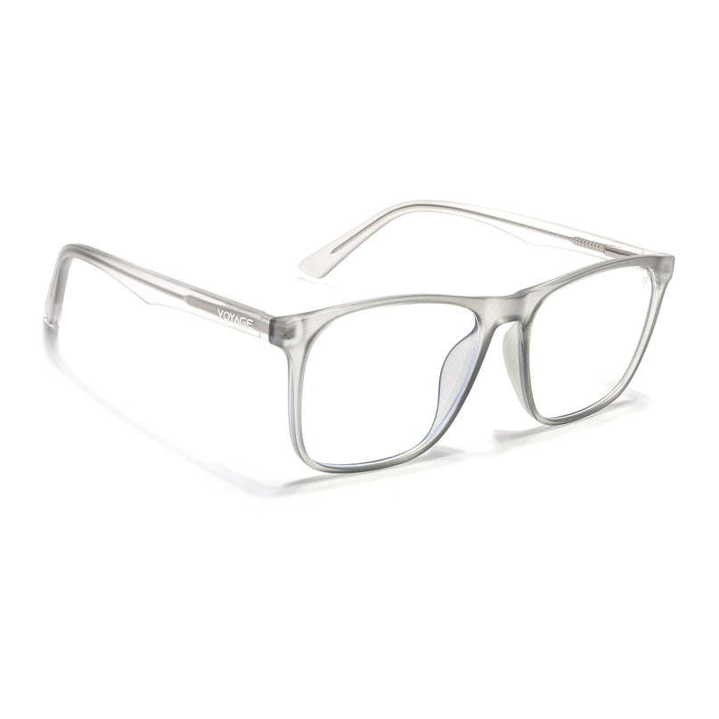 Voyage Light Grey Square Eyeglasses for Men & Women - MG5490-C4